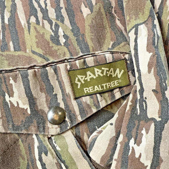 Vintage Realtree Spartan Camo Jacket Men's Size M Hunting Brown Green Camouflage - Picture 2 of 12